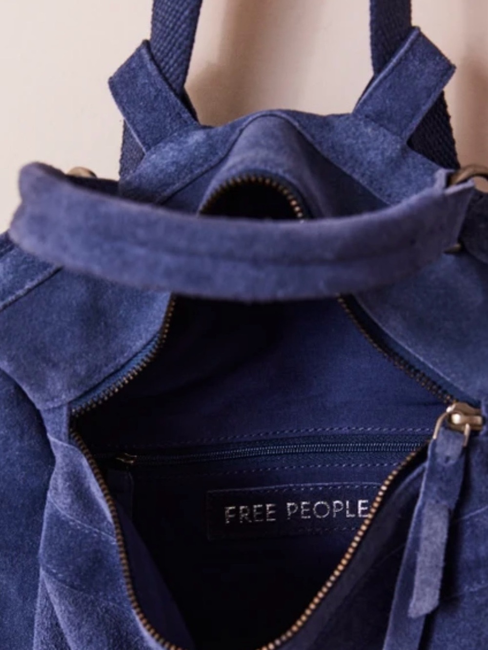 Free people Paint The Town Backpack / BellWeather Blue - Picture 5 of 8